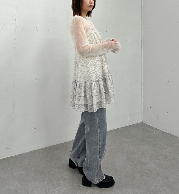 archives「フリルティアードミニキャミワンピース」|チュニック|