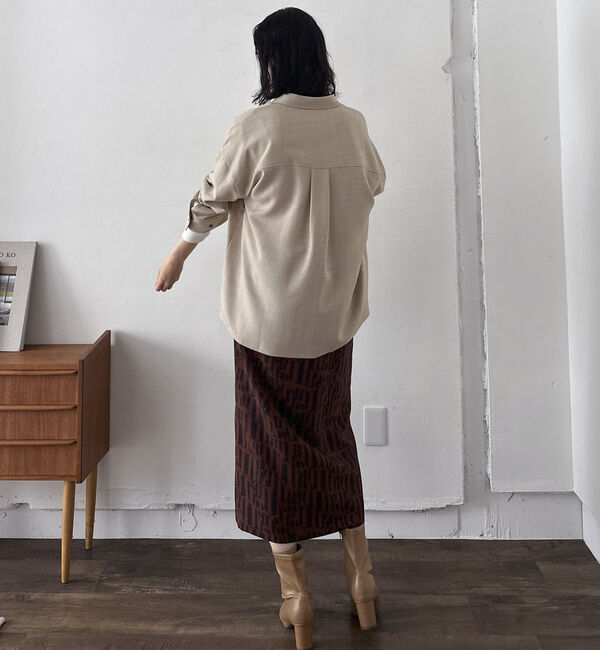 Doux archives「【SETUP可能】ウォッシャブルサファリシャツ」|シャツ・ブラウス|