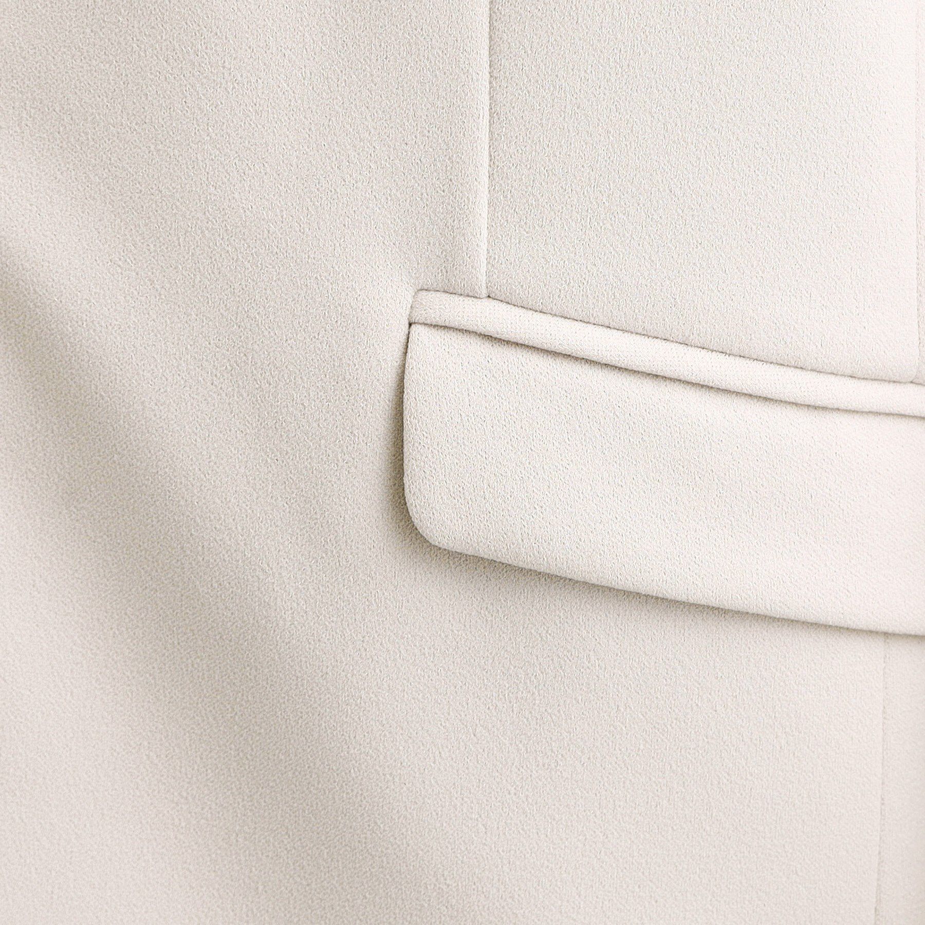 SHOO･LA･RUE「【洗濯機可/S-3L/イージーケア】きちんと楽に。カットジョーゼットノーカラージャケット」|ノーカラージャケット|