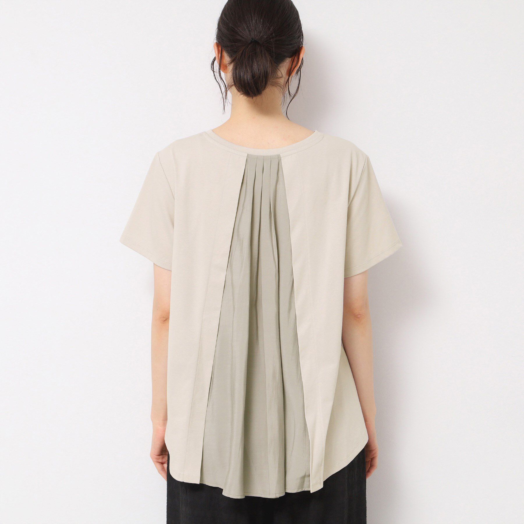 Dessin「【洗える】バックプリーツデザインカットソー」|Tシャツ・カットソー|