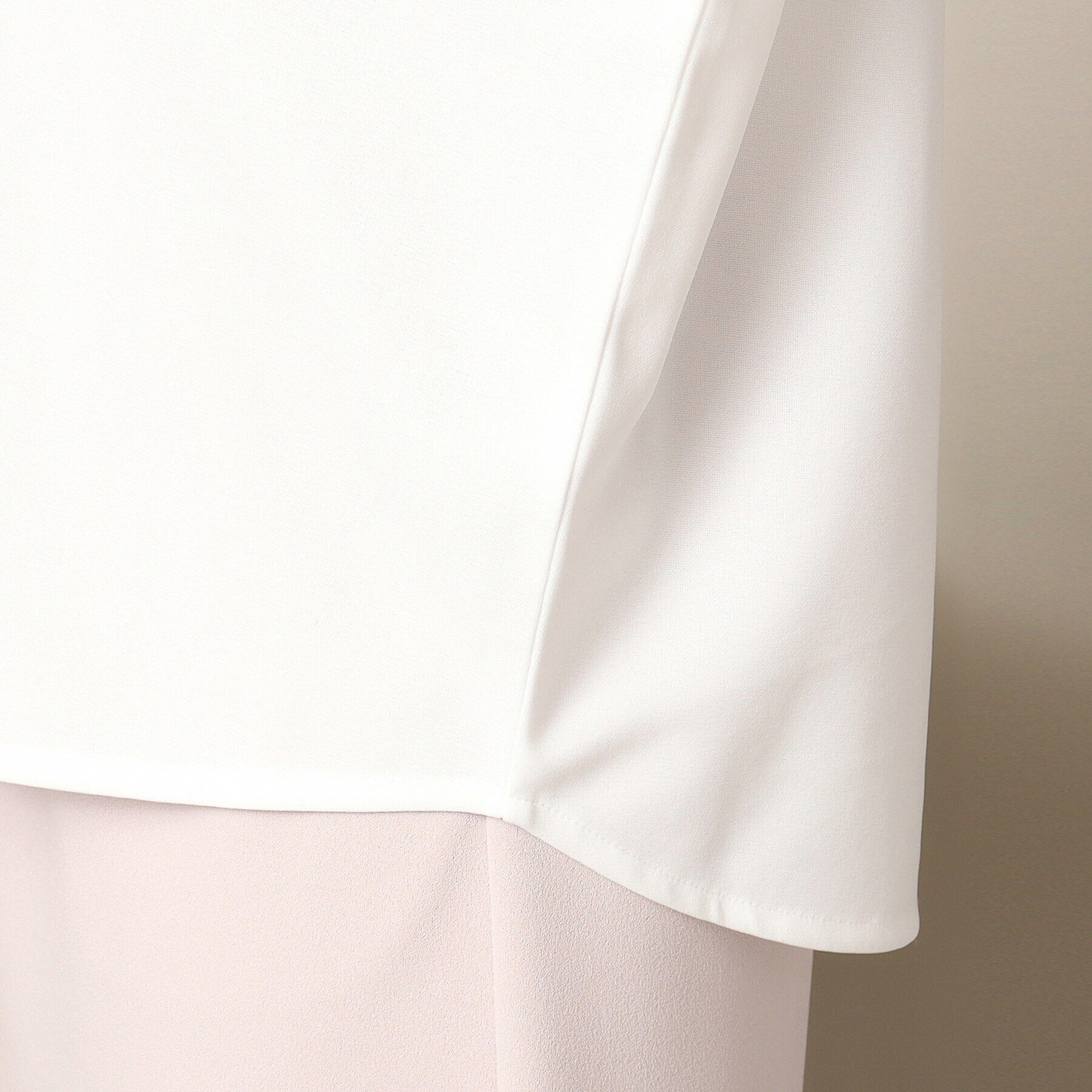 ITS&rsquo;DEMO「【通勤／手洗い可】カットジョーゼットキーネックプルオーバー」|シャツ・ブラウス|