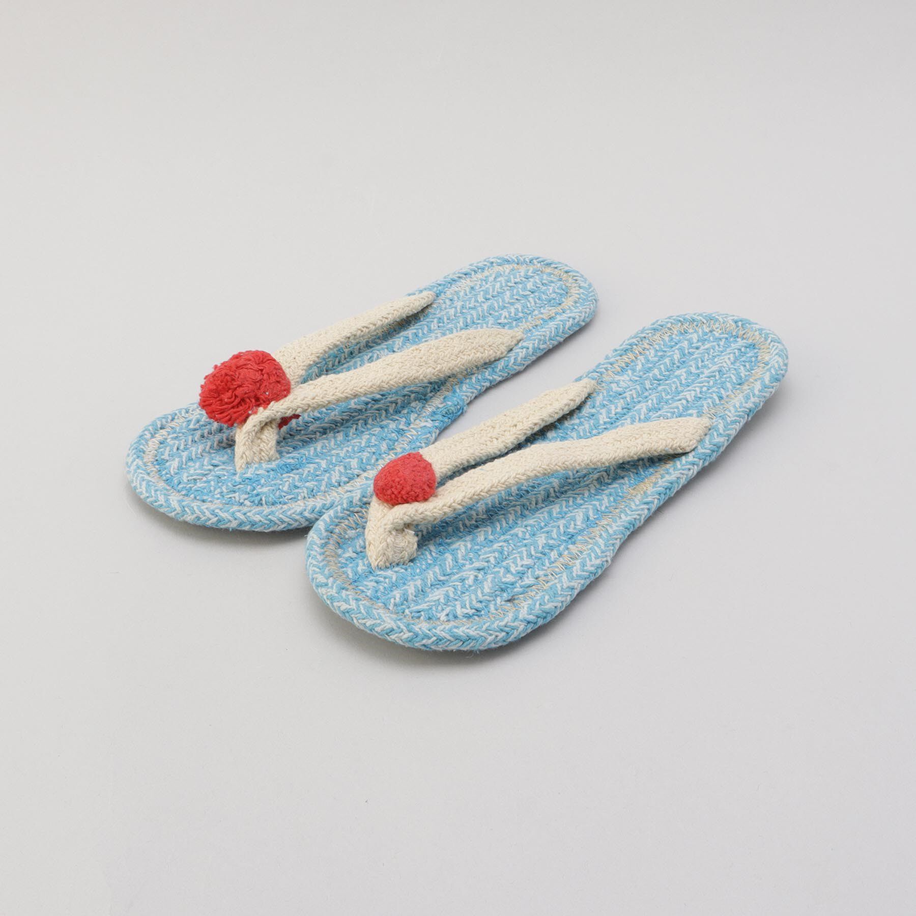 212 KITCHEN STORE「コットンサンダル クリームソーダ M BL」|ルームシューズ|その他