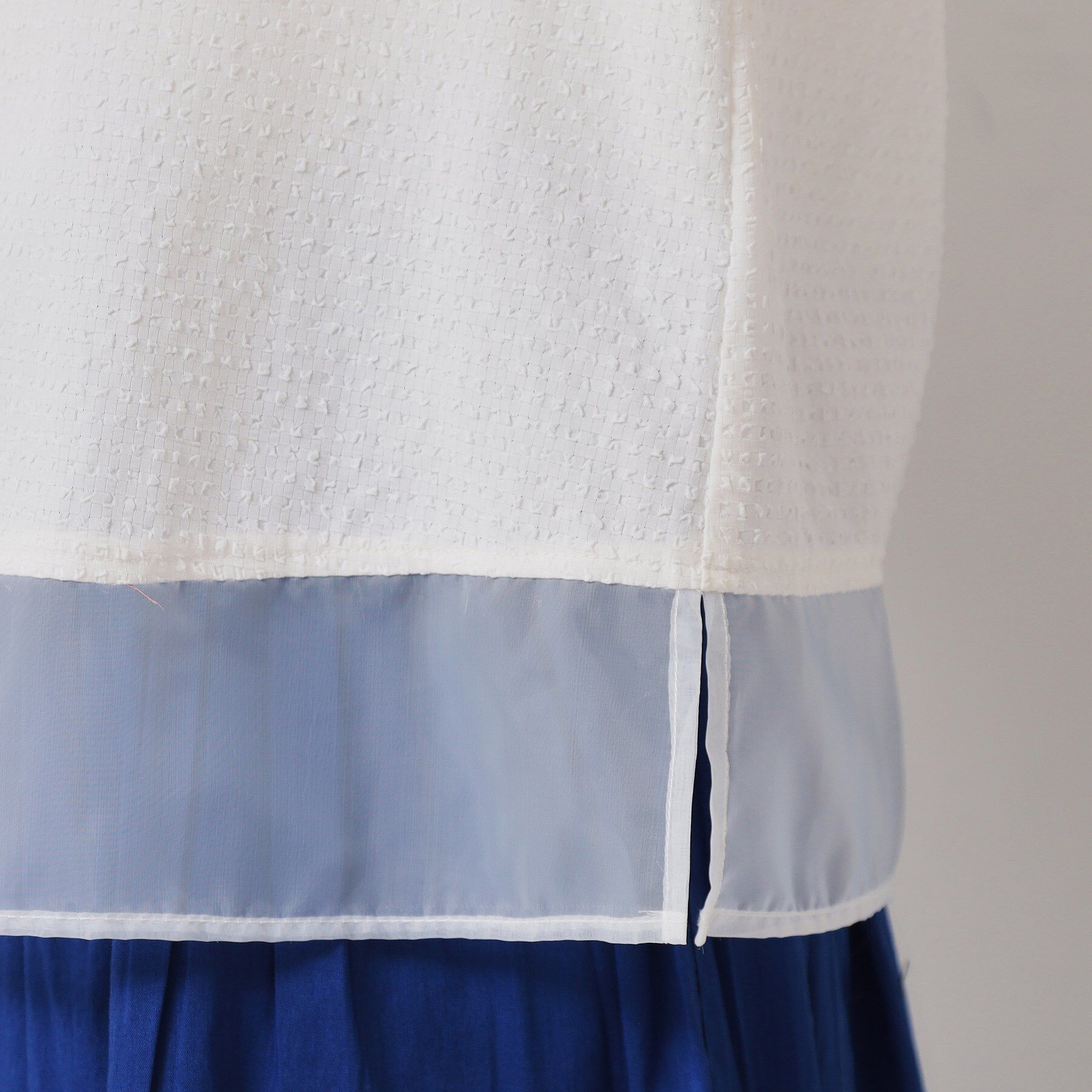 SunaUna「【無地＆ドット／オーガンジー使用】Tブラウス」|シャツ・ブラウス|