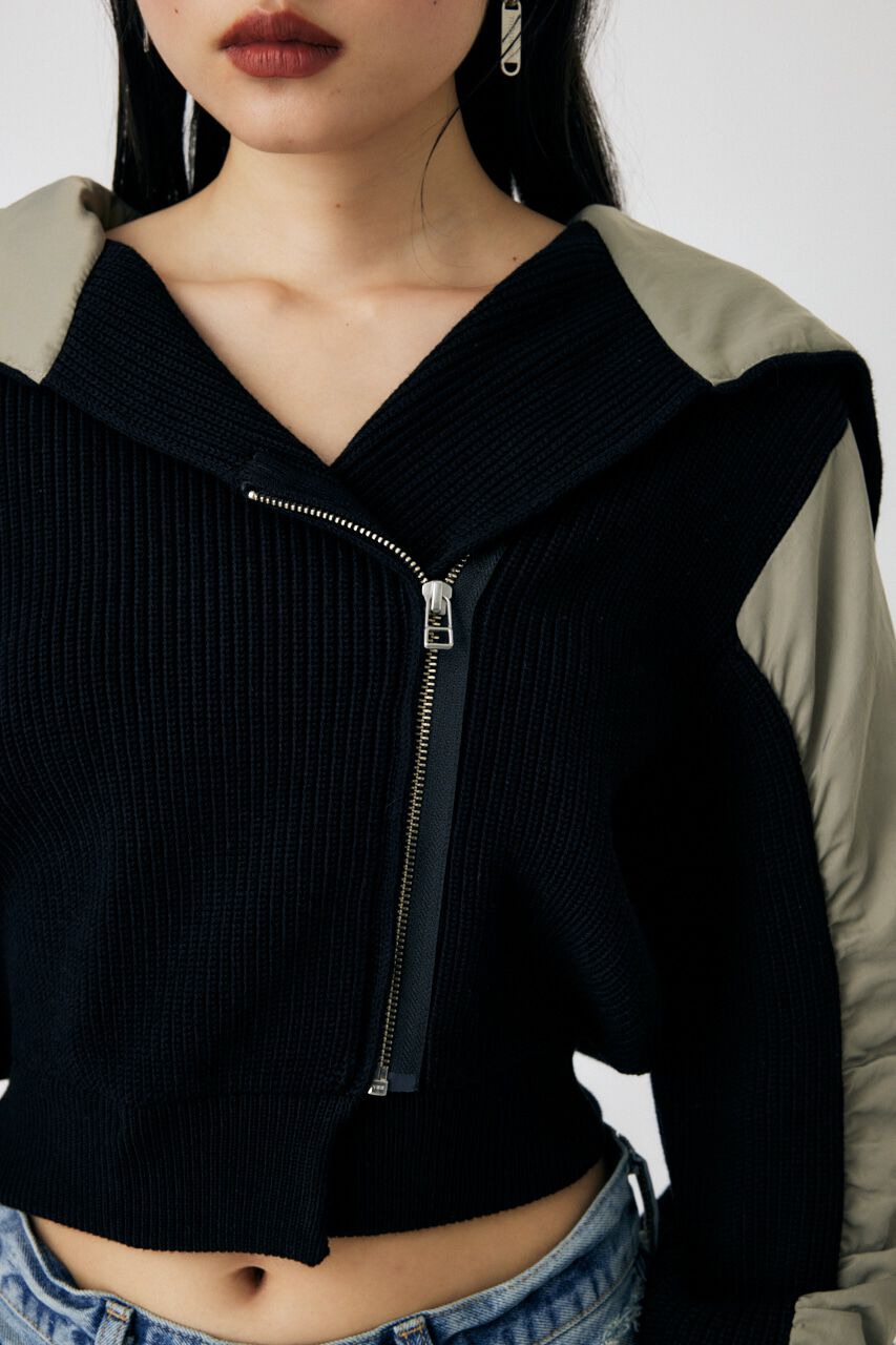 MOUSSY「FLIGHT KNIT JACKET トップス」|その他|