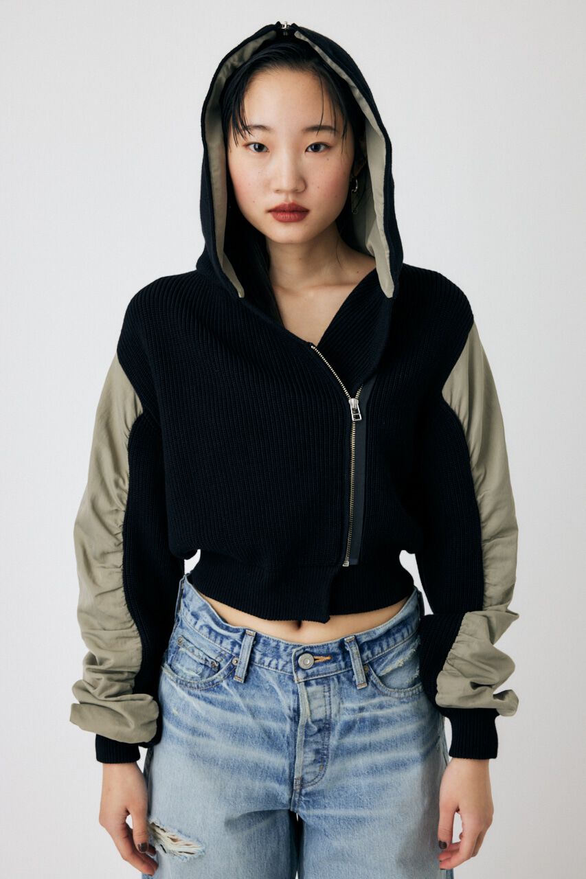 MOUSSY「FLIGHT KNIT JACKET トップス」|その他|