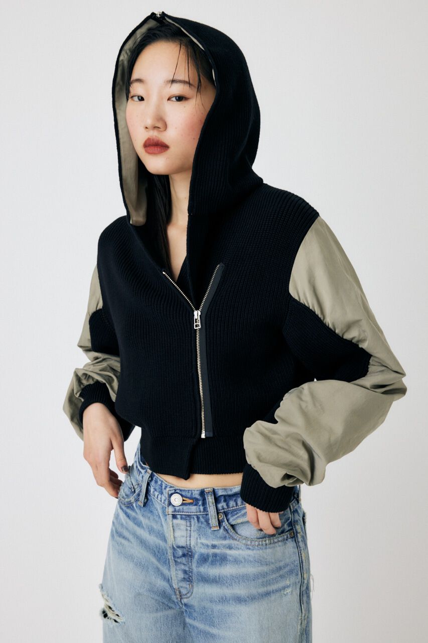 MOUSSY「FLIGHT KNIT JACKET トップス」|その他|