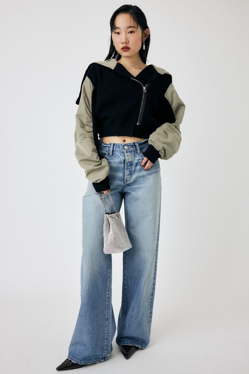 MOUSSY「FLIGHT KNIT JACKET トップス」|その他|