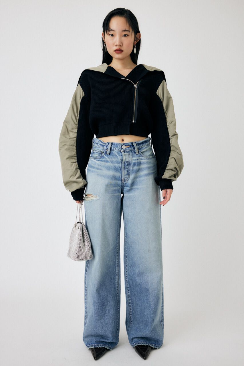 MOUSSY「FLIGHT KNIT JACKET トップス」|その他|