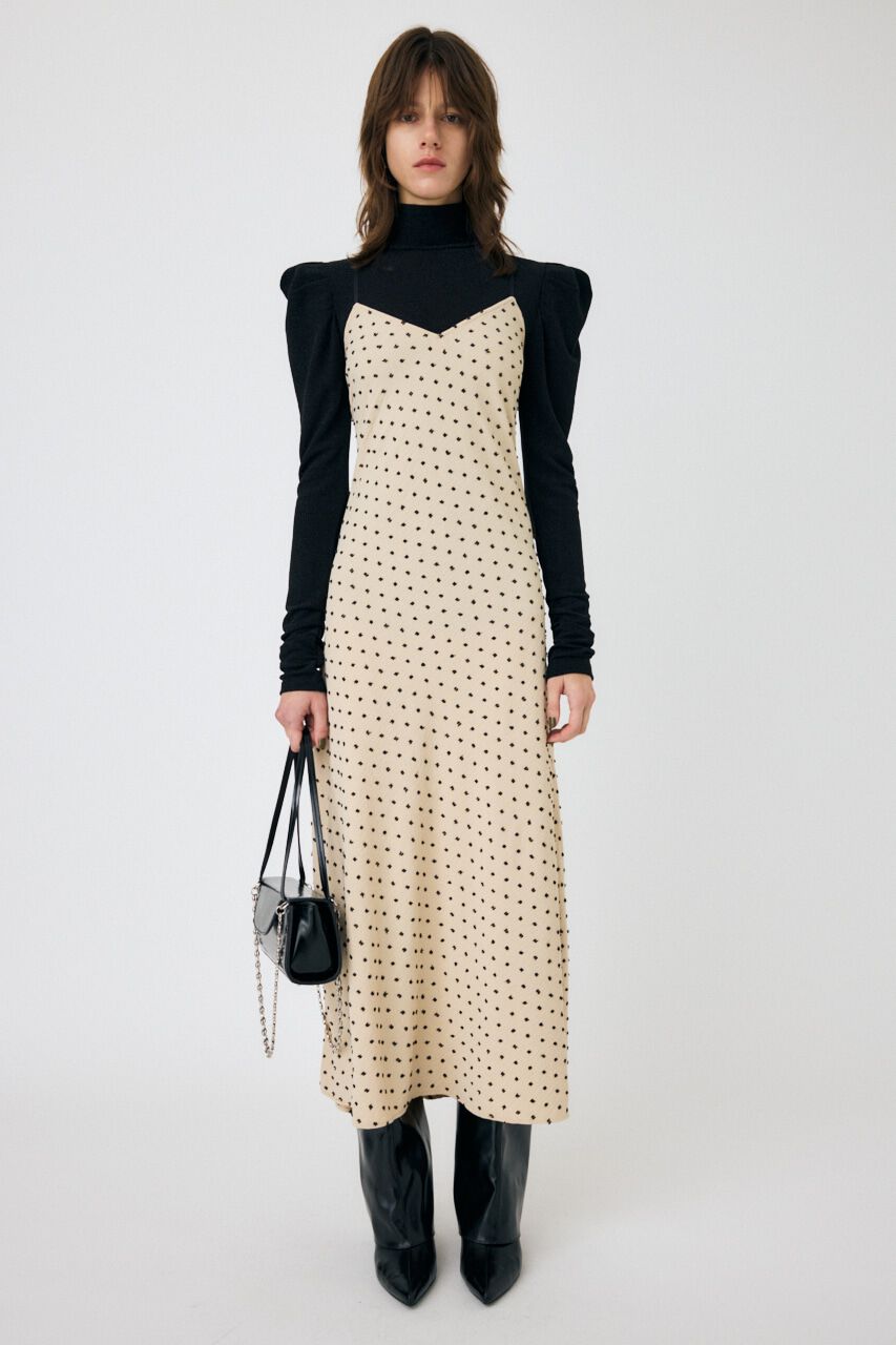 MOUSSY「DOBBY DOT キャミドレス」|ワンピース|