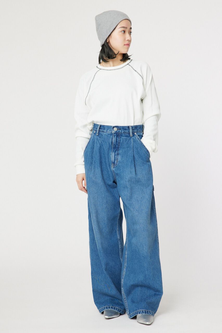 RODEO CROWNS「ワッフルラグランルーズトップス」|Tシャツ・カットソー|