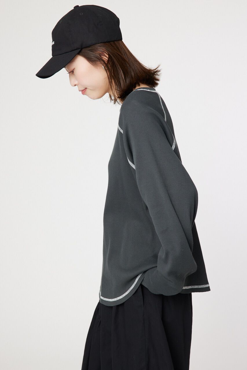 RODEO CROWNS「ワッフルラグランルーズトップス」|Tシャツ・カットソー|