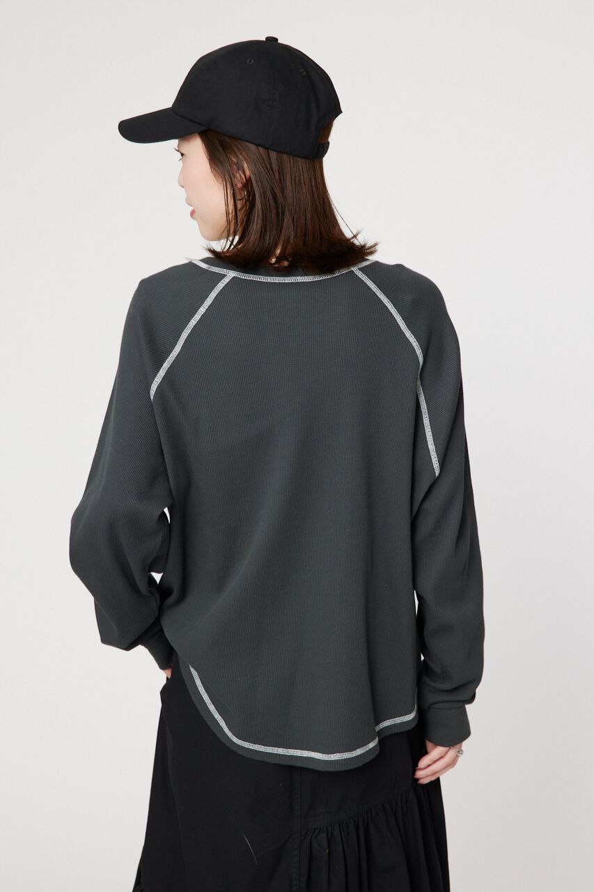 RODEO CROWNS「ワッフルラグランルーズトップス」|Tシャツ・カットソー|