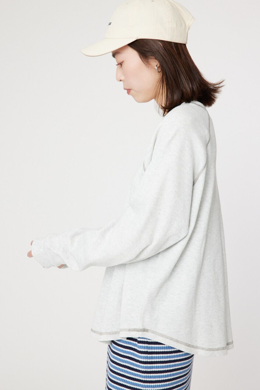 RODEO CROWNS「ワッフルラグランルーズトップス」|Tシャツ・カットソー|