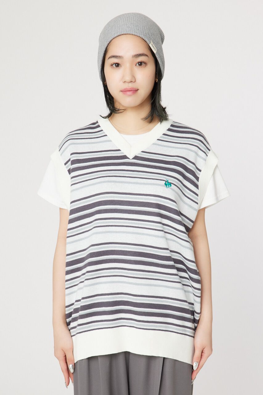 RODEO CROWNS「Kelly ルーズニットベスト」|ニット・セーター|