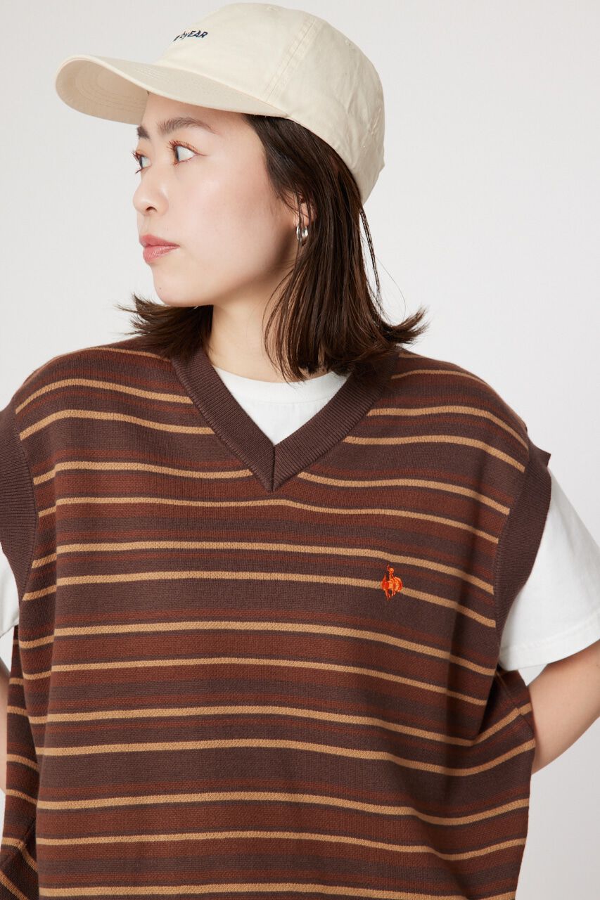 RODEO CROWNS「Kelly ルーズニットベスト」|ニット・セーター|