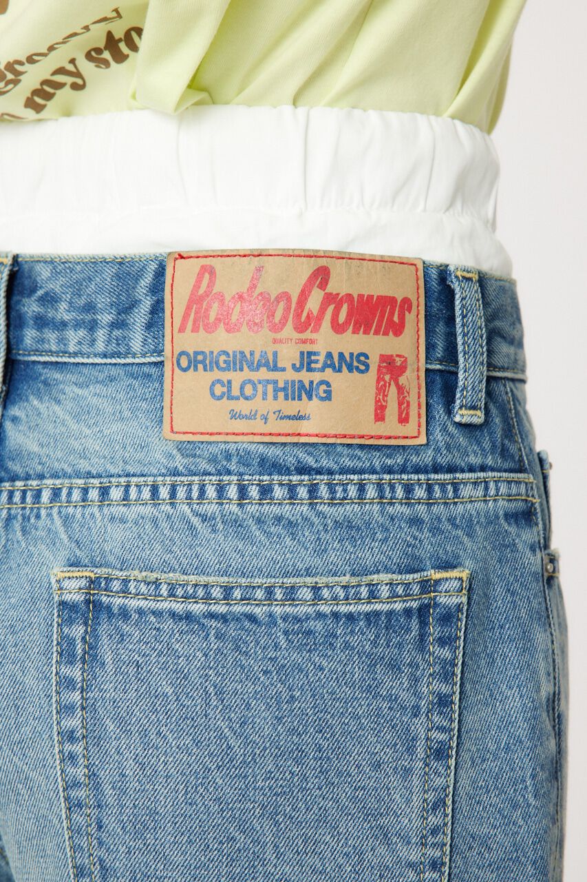 RODEO CROWNS「レイヤードウエストフレアボーイズデニム」|デニム|