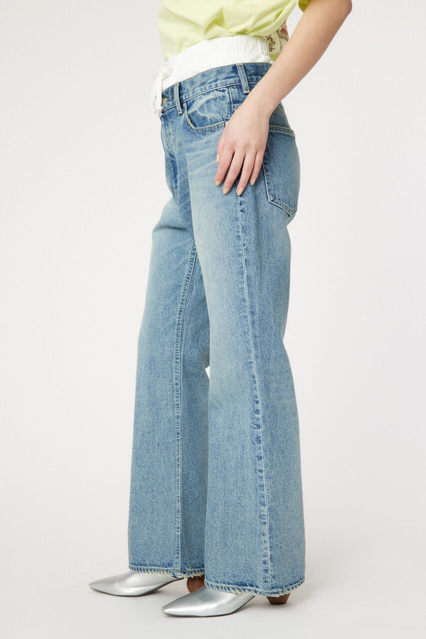 RODEO CROWNS「レイヤードウエストフレアボーイズデニム」|デニム|