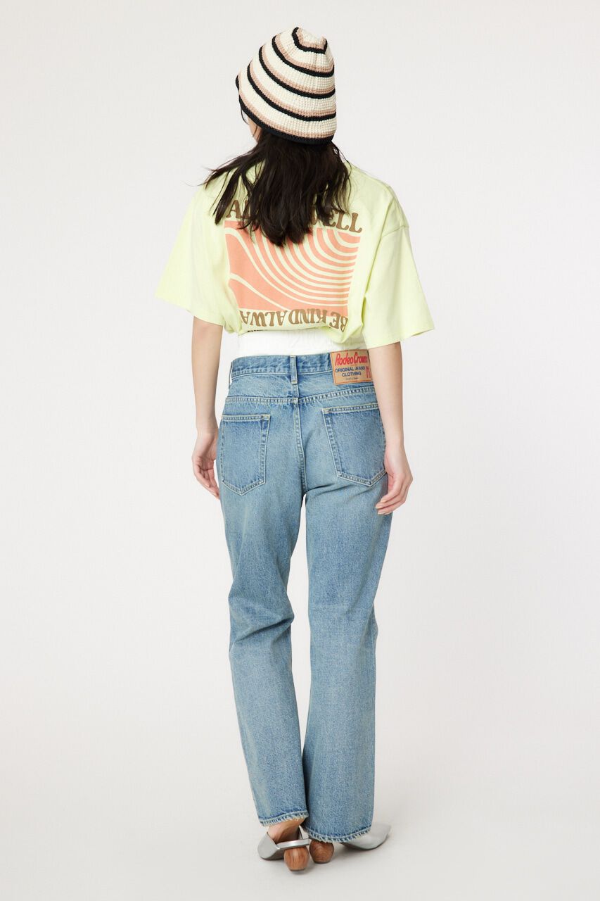 RODEO CROWNS「レイヤードウエストフレアボーイズデニム」|デニム|