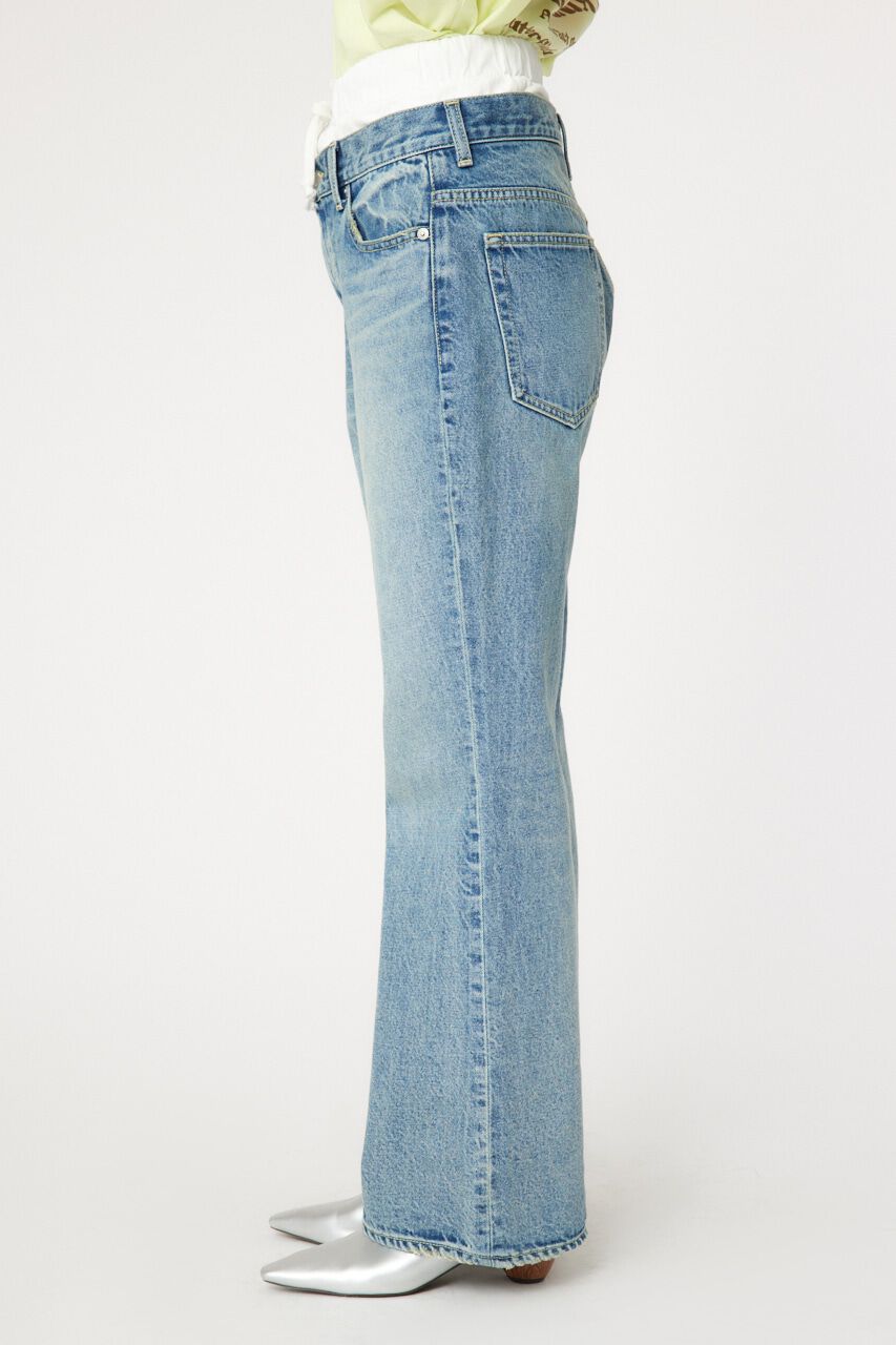 RODEO CROWNS「レイヤードウエストフレアボーイズデニム」|デニム|