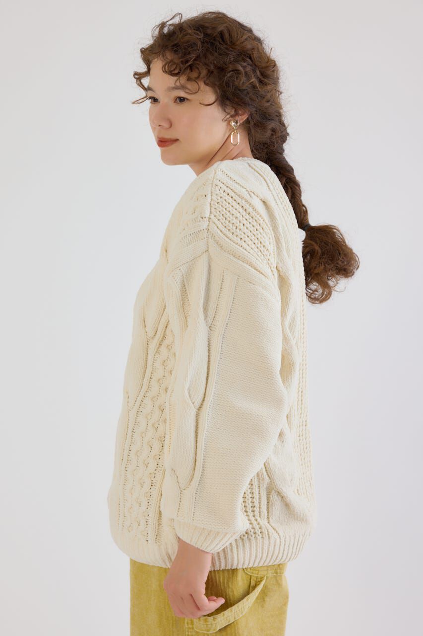 RODEO CROWNS「Vネックモールニットトップス」|ニット・セーター|