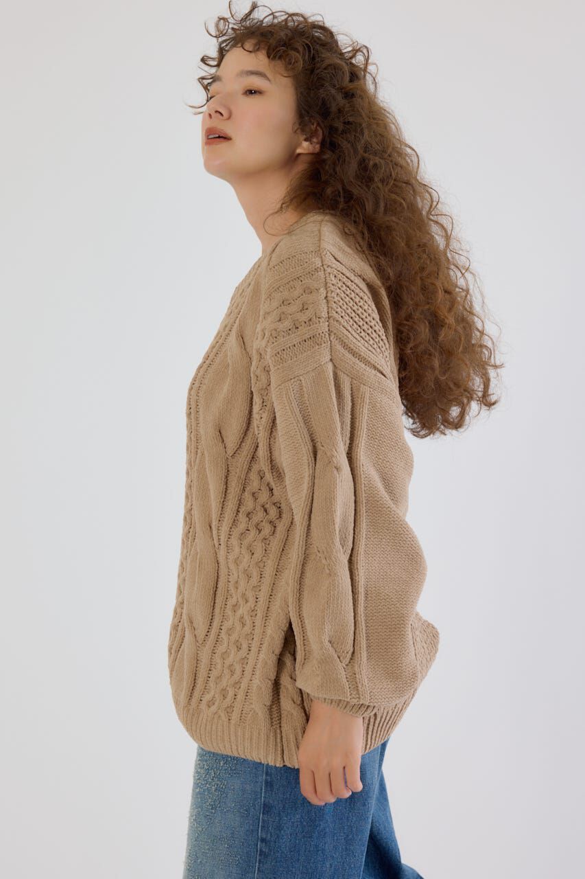 RODEO CROWNS「Vネックモールニットトップス」|ニット・セーター|