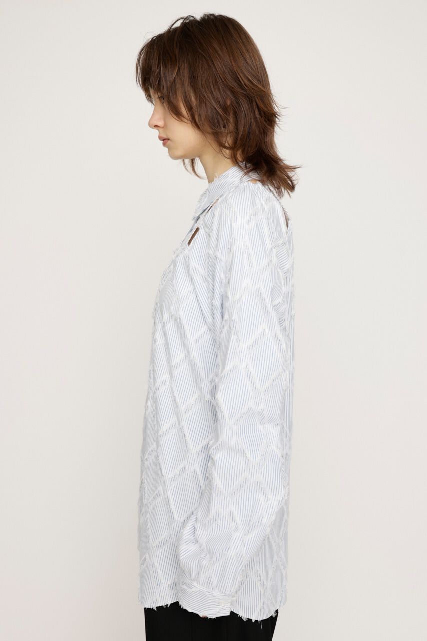 SLY「SHOULDER CUT FRINGE シャツ」|シャツ・ブラウス|