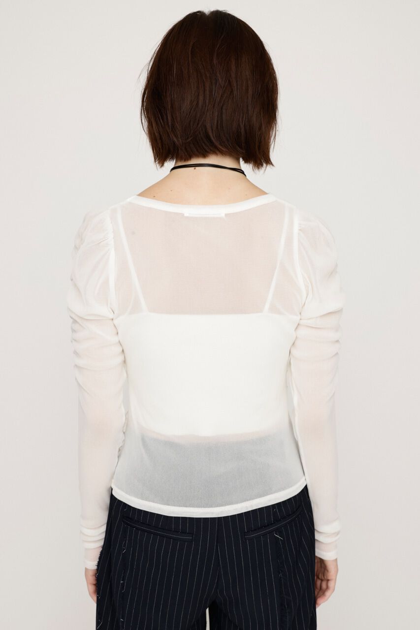 SLY「FRONT GATHER PUFF トップス」|Tシャツ・カットソー|