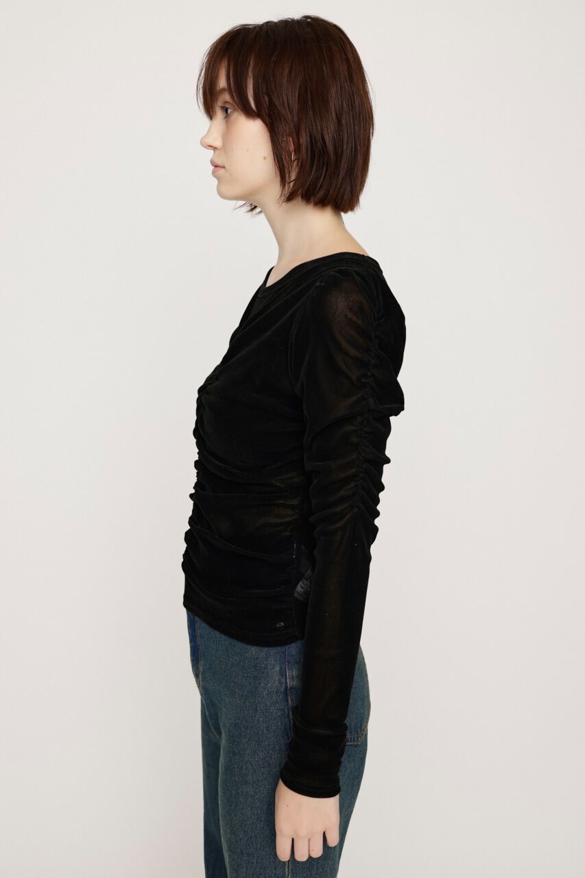 SLY「FRONT GATHER PUFF トップス」|Tシャツ・カットソー|