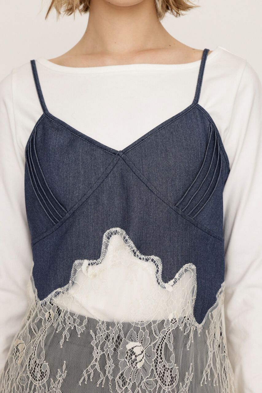 SLY「LACE DOCKED SLIP ドレス」|キャミソール|