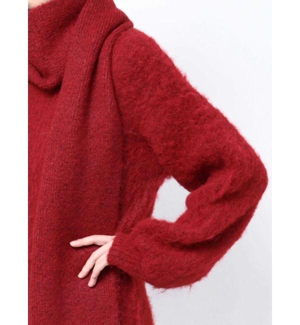 RESEXXY「ルーズマフラーニットチュニック」|ワンピース|