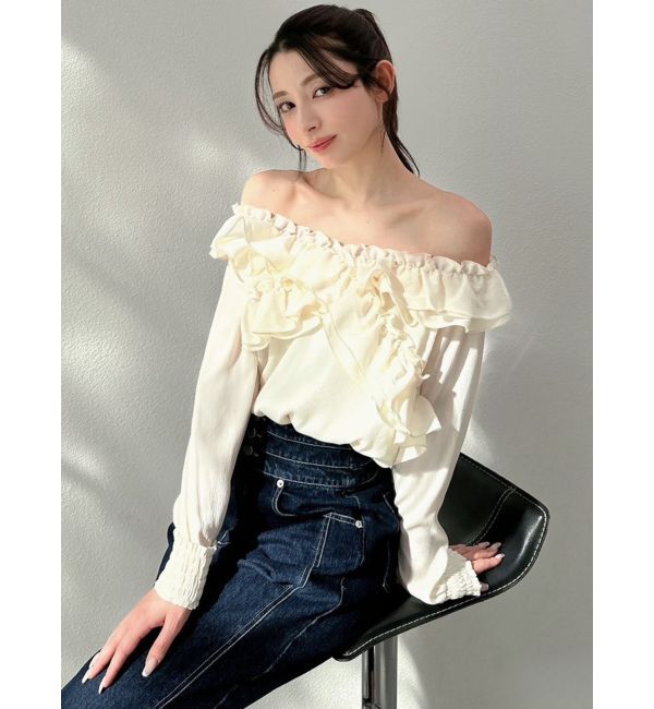 RESEXXY「ラッフルオフショルブラウス」|シャツ・ブラウス|