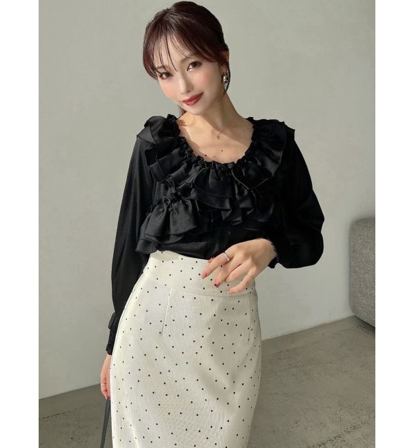 RESEXXY「ラッフルオフショルブラウス」|シャツ・ブラウス|