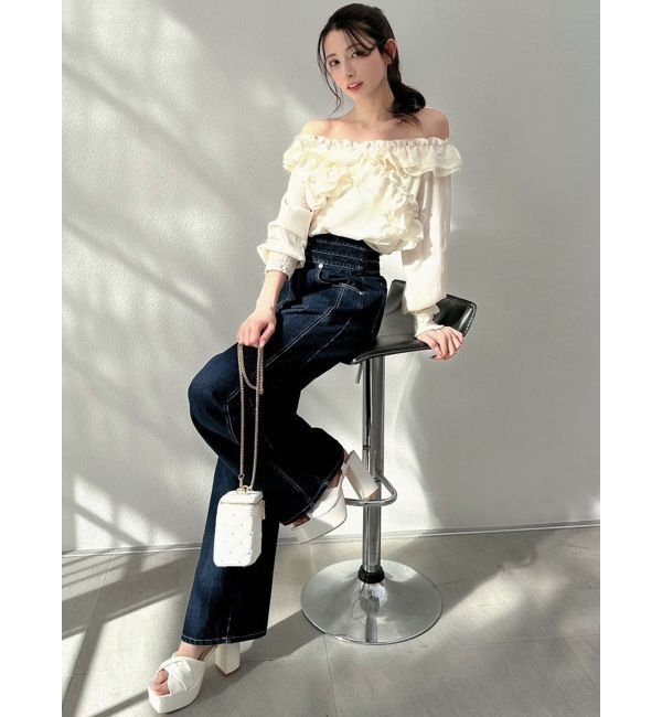 RESEXXY「ラッフルオフショルブラウス」|シャツ・ブラウス|