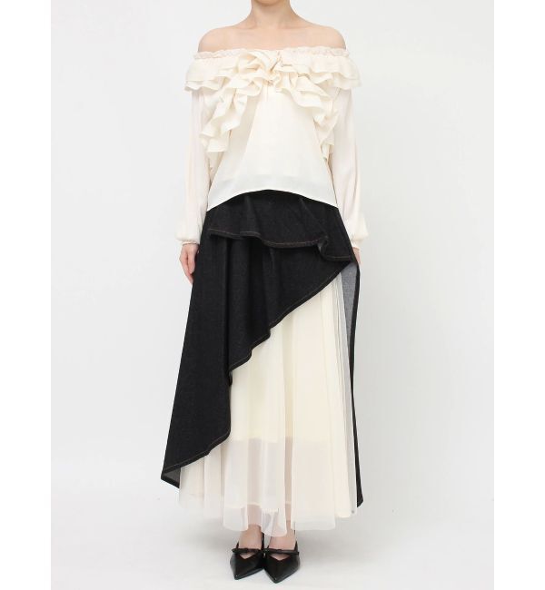 RESEXXY「ラッフルオフショルブラウス」|シャツ・ブラウス|