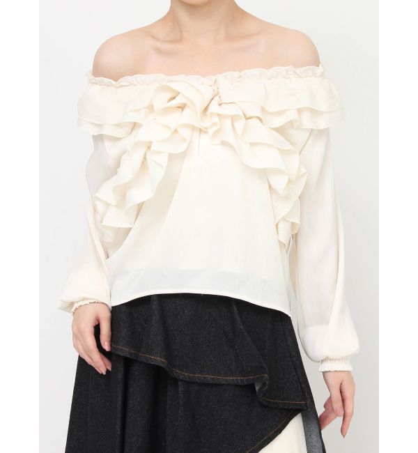 RESEXXY「ラッフルオフショルブラウス」|シャツ・ブラウス|
