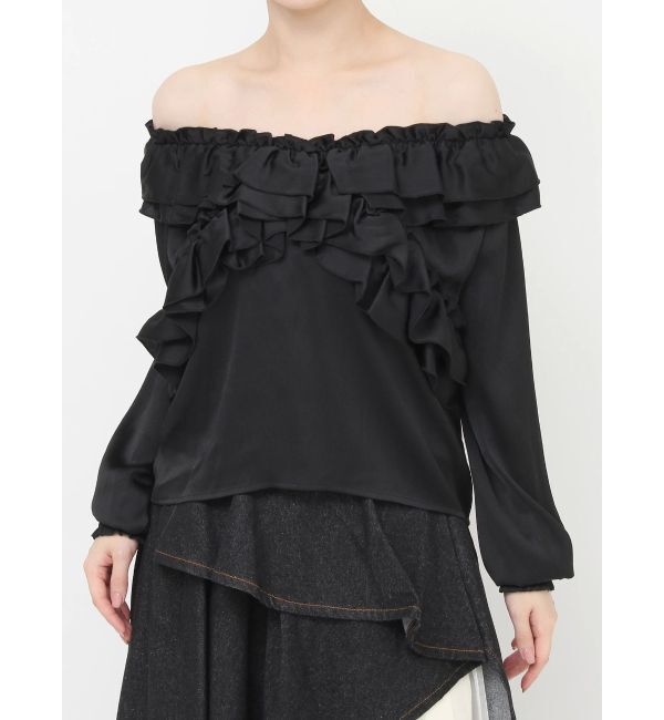 RESEXXY「ラッフルオフショルブラウス」|シャツ・ブラウス|