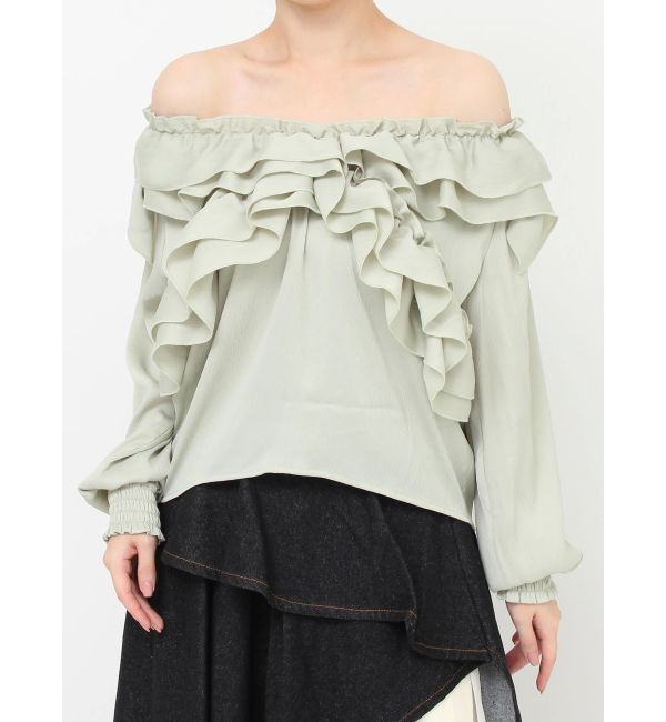 RESEXXY「ラッフルオフショルブラウス」|シャツ・ブラウス|