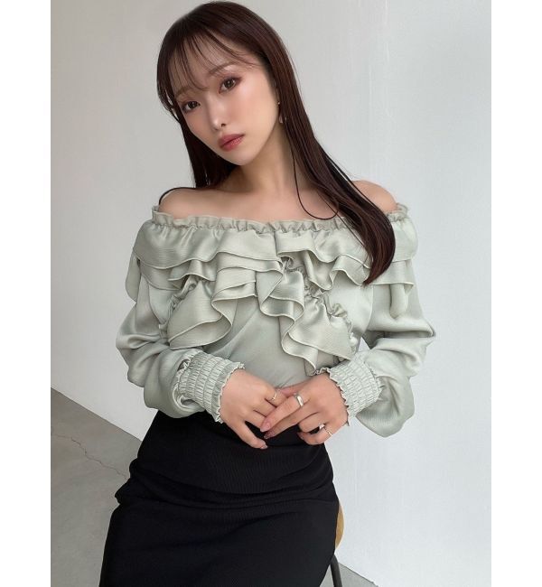 RESEXXY「ラッフルオフショルブラウス」|シャツ・ブラウス|