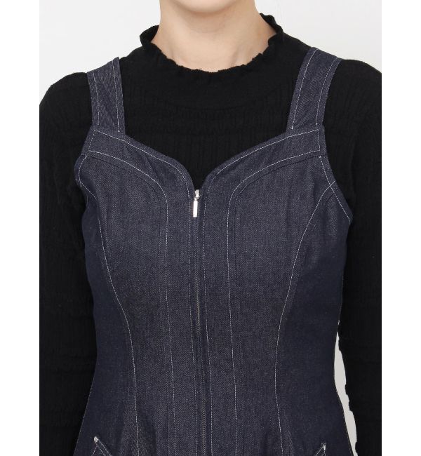 dazzlin「ステッチジャンスカ」|ジャンパースカート|