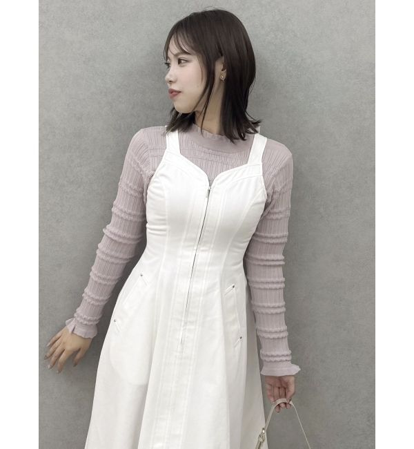 dazzlin「ステッチジャンスカ」|ジャンパースカート|