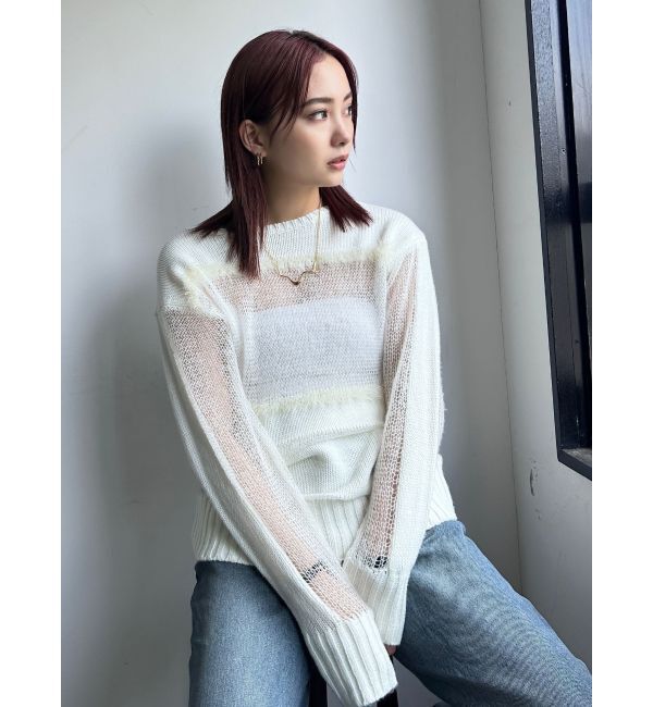 EMODA「メッシュルーズニット」|ニット・セーター|