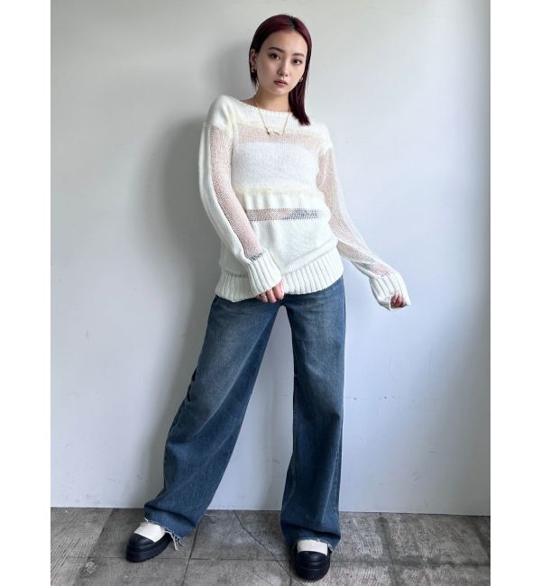 EMODA「メッシュルーズニット」|ニット・セーター|