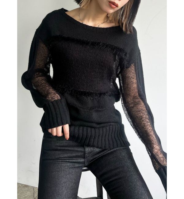 EMODA「メッシュルーズニット」|ニット・セーター|