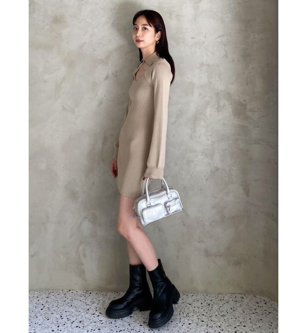 EMODA「ボレロレイヤードニットワンピース」|ワンピース|