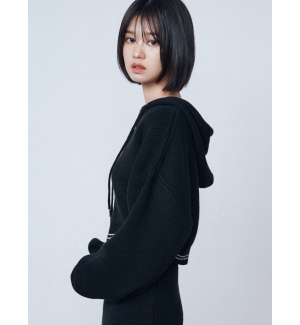 EMODA「チューズニットフードカーディガン」|ニット・セーター|