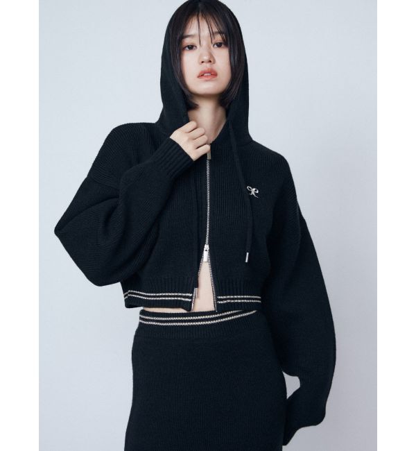 EMODA「チューズニットフードカーディガン」|ニット・セーター|