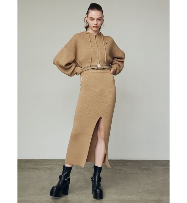 EMODA「チューズニットフードカーディガン」|ニット・セーター|