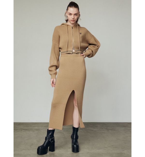 EMODA「チューズニットフードカーディガン」|ニット・セーター|