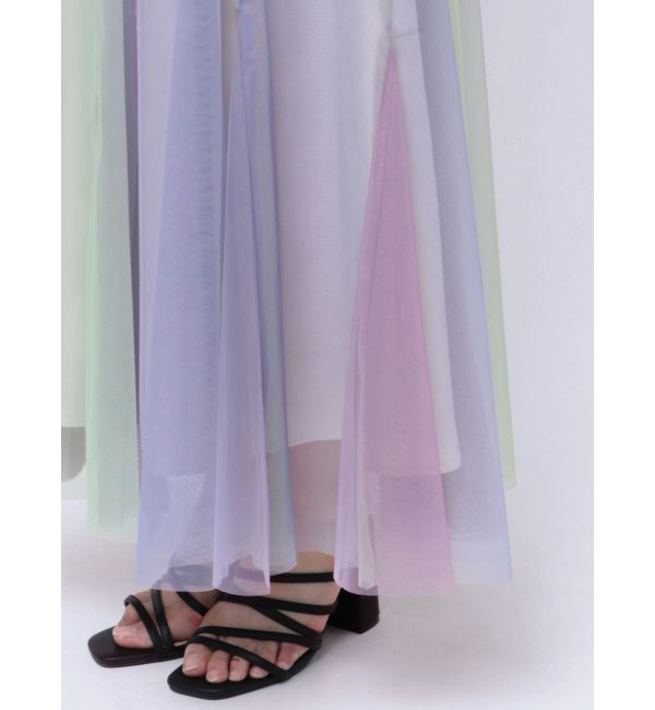 MERCURYDUO「グラデーションチュールボリュームスカート」|スカート|