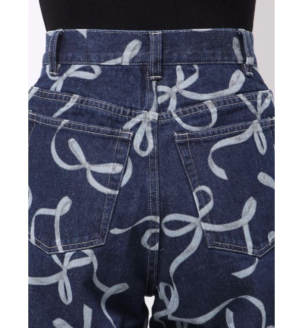 MERCURYDUO「リボンプリントデニムパンツ」|その他|